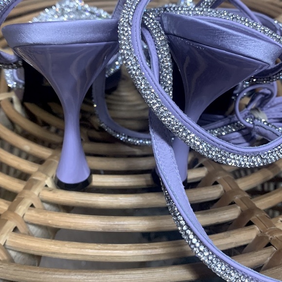 Jeffrey Campbell Juliet lilac lace up heels size 8.5 new without box - Picture 6 of 10